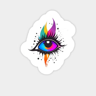 Splash eye minimalist design Sticker